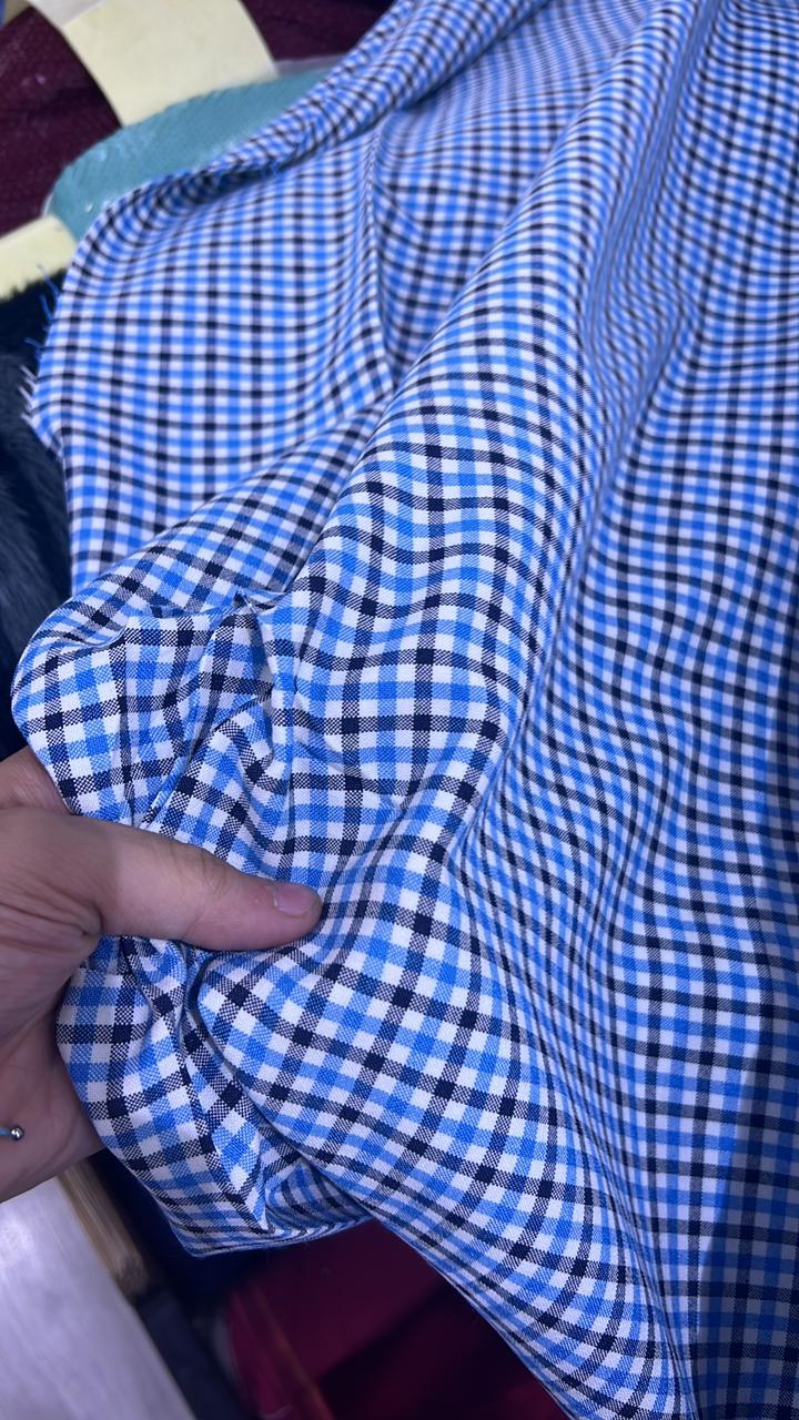 COTTON PLAID MULTITONE FABRIC