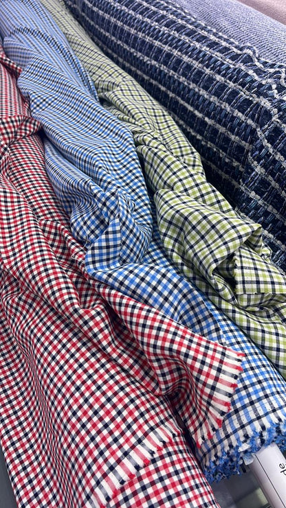 COTTON PLAID MULTITONE FABRIC