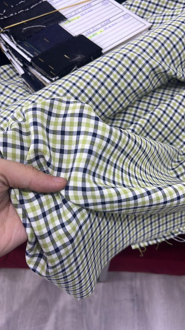 COTTON PLAID MULTITONE FABRIC