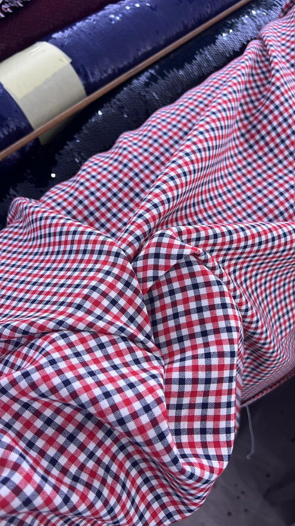 COTTON PLAID MULTITONE FABRIC